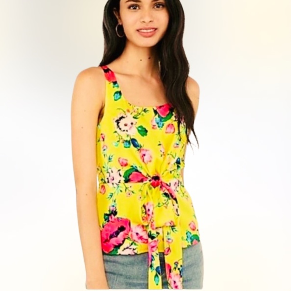 Express Floral 🌸🌼Sleeveless Blouse-Perfect for Party, Wedding or ANY Event! - Picture 2 of 8